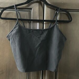 Crop tank top ribbed